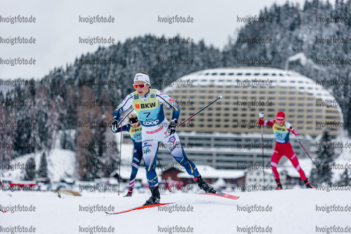 11.12.2021, xljkx, Cross Country FIS World Cup Davos, Women Sprint Final, v.l. Johanna Hagstroem (Sweden)  / 
