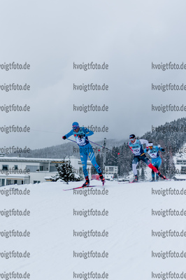 11.12.2021, xljkx, Cross Country FIS World Cup Davos, Men Sprint Final, v.l. Federico Pellegrino (Italy), Haavard Solaas Taugboel (Norway)  / 