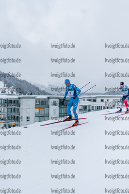 11.12.2021, xljkx, Cross Country FIS World Cup Davos, Men Sprint Final, v.l. Federico Pellegrino (Italy)  / 