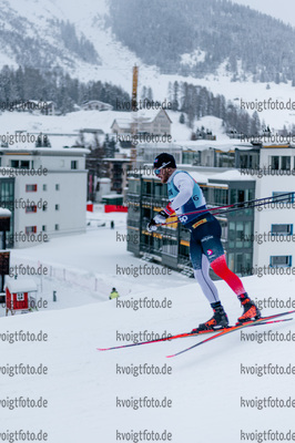 11.12.2021, xljkx, Cross Country FIS World Cup Davos, Men Sprint Final, v.l. Haavard Solaas Taugboel (Norway)  / 