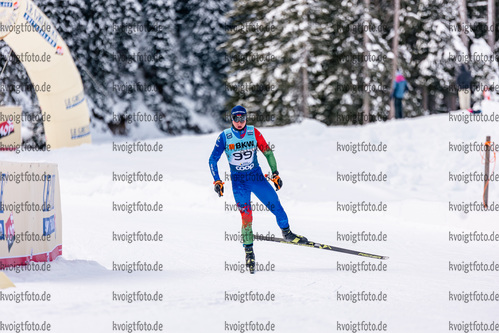12.12.2021, xljkx, Cross Country FIS World Cup Davos, 15km Men, v.l. Egor Kazarinov (Belarus)  / 
