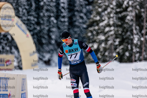 12.12.2021, xljkx, Cross Country FIS World Cup Davos, 15km Men, v.l. Tomas Lukes (Czechia)  / 