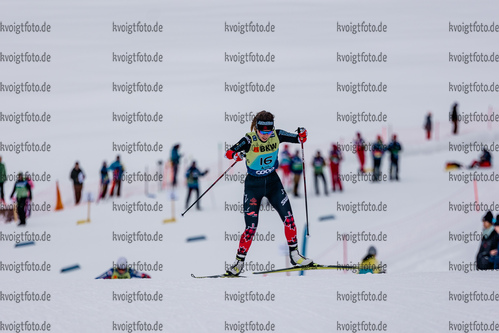12.12.2021, xljkx, Cross Country FIS World Cup Davos, 10km Women, v.l. Katherine Stewart-Jones (Canada)  / 