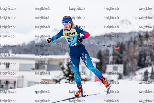 12.12.2021, xljkx, Cross Country FIS World Cup Davos, 10km Women, v.l. Nadine Faehndrich (Switzerland)  / 