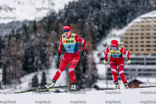 12.12.2021, xljkx, Cross Country FIS World Cup Davos, 10km Women, v.l. Anastasia (Russia) Rygalina  / 