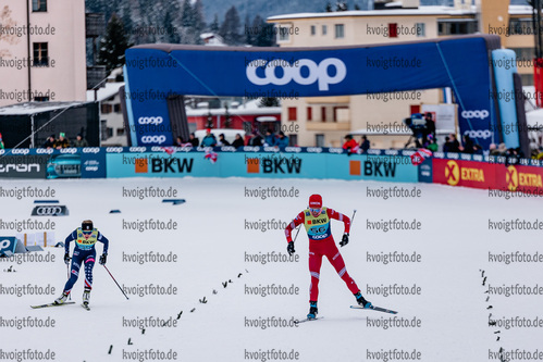 12.12.2021, xljkx, Cross Country FIS World Cup Davos, 10km Women, v.l. Tatiana Sorina (Russia)  / 
