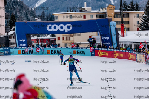 12.12.2021, xljkx, Cross Country FIS World Cup Davos, 10km Women, v.l. Alina Meier (Sweitzerland)  / 