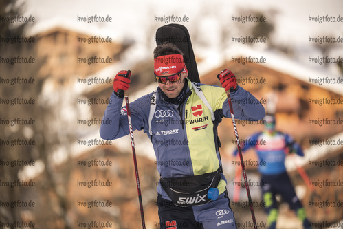 15.12.2021, xkvx, Biathlon IBU World Cup Le Grand Bornand, Training Women and Men, v.l. Philipp Nawrath (Germany) in aktion / in action competes