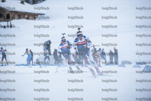15.12.2021, xkvx, Biathlon IBU World Cup Le Grand Bornand, Training Women and Men, v.l. Adam Vaclavik (Czech Republic) in aktion / in action competes