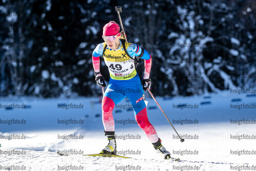 16.12.2021, xlukx, Biathlon IBU Cup Obertilliach, Individual Women, v.l. Evgeniya Burtasova (Russia)  / 