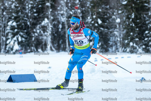 16.12.2021, xlukx, Biathlon IBU Cup Obertilliach, Individual Men, v.l. Patrick Braunhofer (Italy)  / 