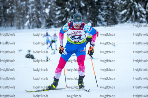 16.12.2021, xlukx, Biathlon IBU Cup Obertilliach, Individual Men, v.l. Ilnaz Mukhamedzianov (Russia)  / 