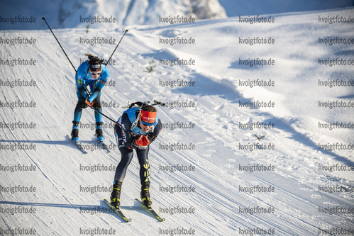 17.12.2021, xkvx, Biathlon IBU World Cup Le Grand Bornand, Sprint Men, v.l. Philipp Horn (Germany) in aktion / in action competes