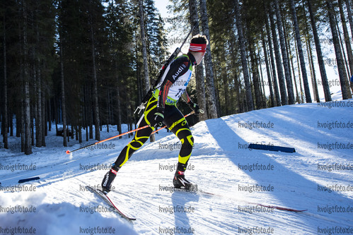 18.12.2021, xsoex, Biathlon Alpencup Pokljuka, Sprint Men, v.l. Fabian Dietrich (Germany)  / 