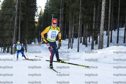 18.12.2021, xsoex, Biathlon Alpencup Pokljuka, Sprint Men, v.l. Tim Grotian (Germany)  / 
