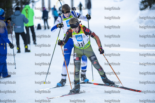 18.12.2021, xsoex, Biathlon Alpencup Pokljuka, Sprint Men, v.l. Alexander Finze (Germany)  / 