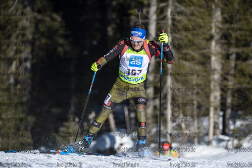 18.12.2021, xsoex, Biathlon Alpencup Pokljuka, Sprint Men, v.l. Markus Schweinberg (Germany)  / 