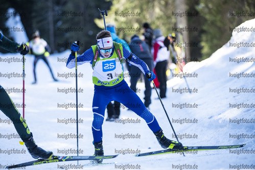 19.12.2021, xsoex, Biathlon Alpencup Pokljuka, Sprint Men, v.l. Erik Roller  (Germany)  / 