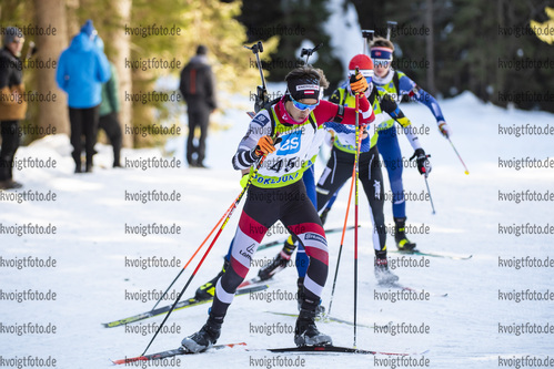 19.12.2021, xsoex, Biathlon Alpencup Pokljuka, Sprint Men, v.l. Daniel Glasser  (Austria)  / 