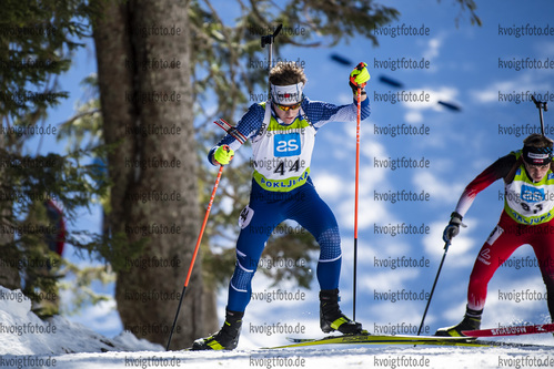 19.12.2021, xsoex, Biathlon Alpencup Pokljuka, Sprint Men, v.l. Elias Seidl  (Germany)  / 