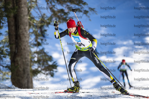 19.12.2021, xsoex, Biathlon Alpencup Pokljuka, Sprint Men, v.l. Wyn Kirchhoefer  (Germany)  / 