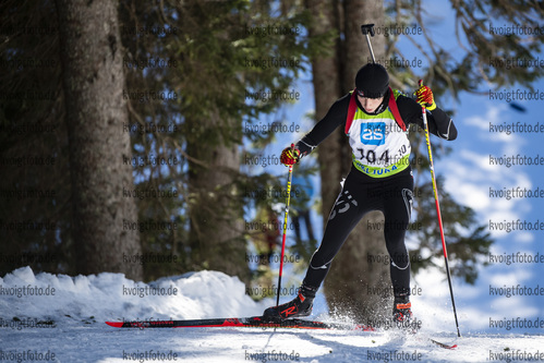 19.12.2021, xsoex, Biathlon Alpencup Pokljuka, Sprint Men, v.l. Nils Gutmann  (Germany)  / 