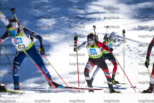 19.12.2021, xsoex, Biathlon Alpencup Pokljuka, Sprint Men, v.l. Max Gerbl  (Austria)  / 