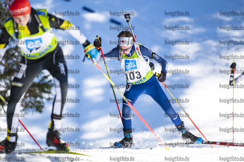 19.12.2021, xsoex, Biathlon Alpencup Pokljuka, Sprint Men, v.l. Korbinian Kuebler  (Germany)  / 