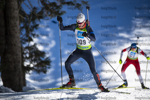 19.12.2021, xsoex, Biathlon Alpencup Pokljuka, Sprint Men, v.l. Karl Julian Schuetze  (Germany)  / 
