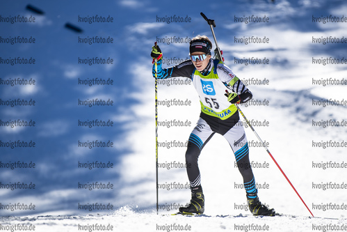 19.12.2021, xsoex, Biathlon Alpencup Pokljuka, Sprint Men, v.l. David Hammer  (Austria)  / 
