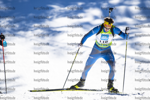 19.12.2021, xsoex, Biathlon Alpencup Pokljuka, Sprint Men, v.l. Frederic Messner  (Germany)  / 