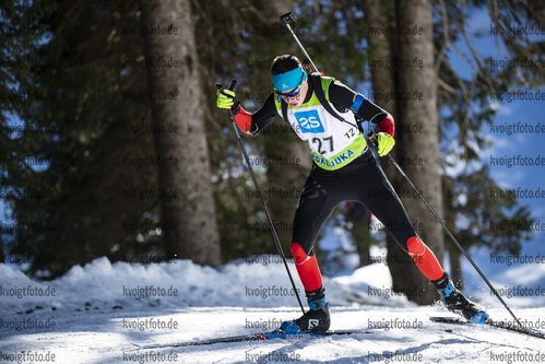 19.12.2021, xsoex, Biathlon Alpencup Pokljuka, Sprint Men, v.l. Moritz Goeschel  (Germany)  / 