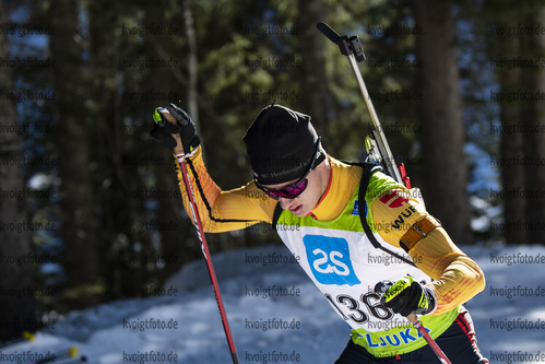 19.12.2021, xsoex, Biathlon Alpencup Pokljuka, Sprint Men, v.l. Arved Kuehnisch  (Germany)  / 