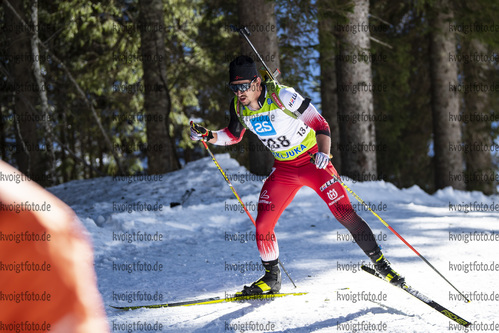 19.12.2021, xsoex, Biathlon Alpencup Pokljuka, Sprint Men, v.l. Jakob Feuersinger  (Austria)  / 