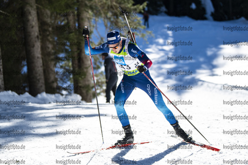 19.12.2021, xsoex, Biathlon Alpencup Pokljuka, Sprint Men, v.l. Sandro Bovisi  (Switzerland)  / 