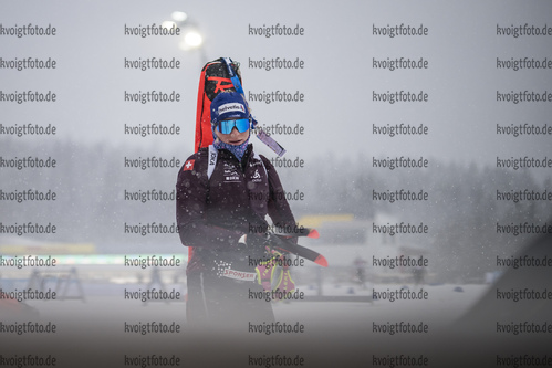 05.01.2022, xkvx, Biathlon IBU World Cup Oberhof, Training Women and Men, v.l. Amy Baserga (Switzerland) schaut / looks on