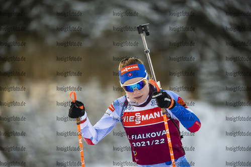 06.01.2022, xkvx, Biathlon IBU World Cup Oberhof, Training Women and Men, v.l. Ivona Fialkova (Slovakia) in aktion / in action competes