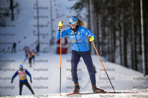 06.01.2022, xkvx, Biathlon IBU World Cup Oberhof, Training Women and Men, v.l. Lisa Vittozzi (Italy) in aktion / in action competes