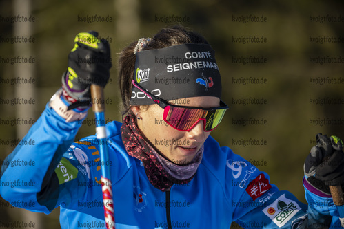 06.01.2022, xkvx, Biathlon IBU World Cup Oberhof, Training Women and Men, v.l. Anais Chevalier-Bouchet (France) in aktion / in action competes