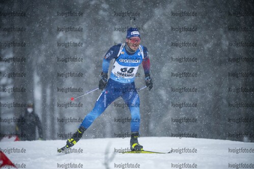 07.01.2022, xkvx, Biathlon IBU World Cup Oberhof, Sprint Men, v.l. Joscha Burkhalter (Switzerland) in aktion / in action competes