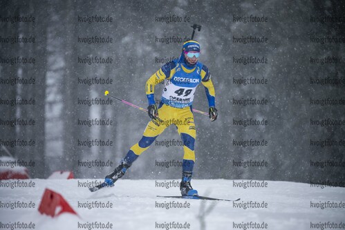 07.01.2022, xkvx, Biathlon IBU World Cup Oberhof, Sprint Men, v.l. Jesper Nelin (Sweden) in aktion / in action competes