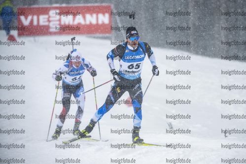 07.01.2022, xkvx, Biathlon IBU World Cup Oberhof, Sprint Men, v.l. Kalev Ermits (Estonia) in aktion / in action competes