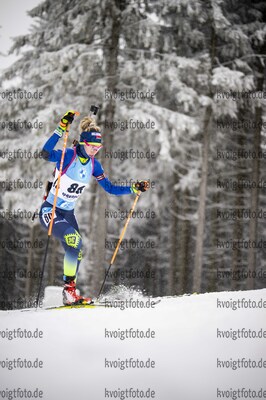07.01.2022, xkvx, Biathlon IBU World Cup Oberhof, Sprint Women, v.l. Alina Pilchuk (Belarus) in aktion / in action competes