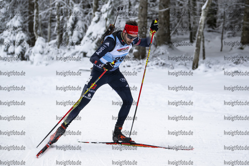 07.01.2022, xsoex, Biathlon Deutschlandpokal Notschrei, Sprint Men, v.l. Johannes Donhauser (Germany)  / 