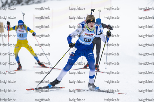 07.01.2022, xsoex, Biathlon Deutschlandpokal Notschrei, Sprint Men, v.l. Julius Belz (Germany)  / 