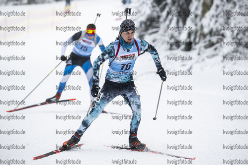 07.01.2022, xsoex, Biathlon Deutschlandpokal Notschrei, Sprint Men, v.l. Benjamin Fuchs (Germany)  / 