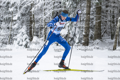 07.01.2022, xsoex, Biathlon Deutschlandpokal Notschrei, Sprint Men, v.l. Clemens Boehme (Germany)  / 