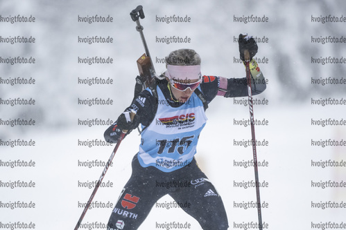 07.01.2022, xsoex, Biathlon Deutschlandpokal Notschrei, Sprint Women, v.l. Hanna-Michelle Hermann (Germany)  / 