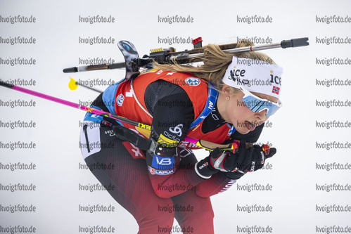 08.01.2022, xkvx, Biathlon IBU World Cup Oberhof, Mixed Relay, v.l. Ingrid Landmark Tandrevold (Norway) in aktion / in action competes