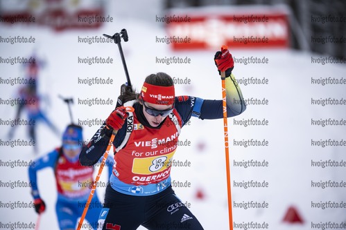 08.01.2022, xkvx, Biathlon IBU World Cup Oberhof, Mixed Relay, v.l. Vanessa Voigt (Germany) in aktion / in action competes